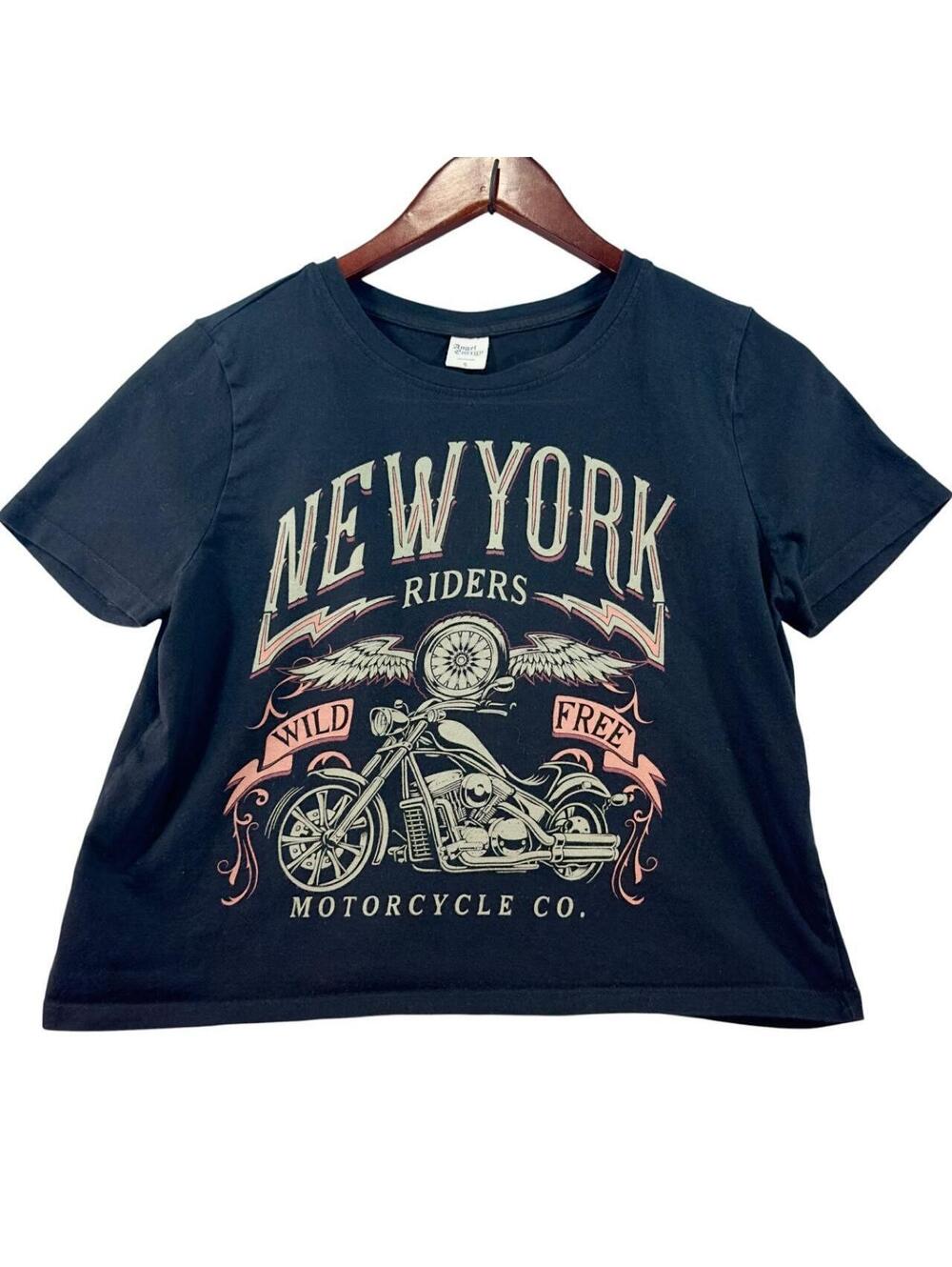 Angel Energy New York Riders Motorcycle Graphic Tee Size S